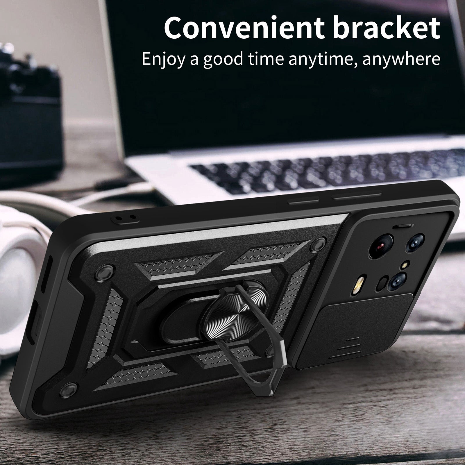 For Xiaomi 13 Pro 5G Ring Holder Kickstand Phone Case PC TPU Slide Camera Protector Back Cover For Xiaomi 13 Pro 5G Ring Holder Kickstand Phone Case PC TPU Slide Camera Protector Back Cover